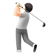 Emoji 🏌🏻 Persona Che Gioca A Golf: Carnagione Chiara su Apple iOS 13.2.