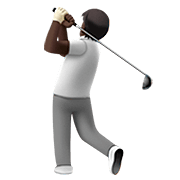 🏌🏿 Emoji Golfista: Pele Escura na Apple iOS 13.2.