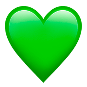 Émoji 💚 Cœur Vert sur Apple iOS 13.2.