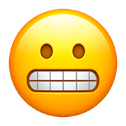 Emoji 😬 Faccina Con Smorfia su Apple iOS 13.2.