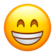 😁 Emoji strahlendes Gesicht mit lachenden Augen Apple iOS 13.2.