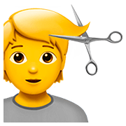 Émoji 💇 Personne Qui Se Fait Couper Les Cheveux sur Apple iOS 13.2.