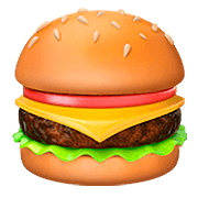Émoji 🍔 Hamburger sur Apple iOS 13.2.