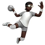 🤾🏿 Emoji Handballspieler(in): dunkle Hautfarbe Apple iOS 13.2.