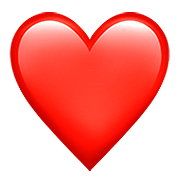 Émoji ❤️ Cœur Rouge sur Apple iOS 13.2.