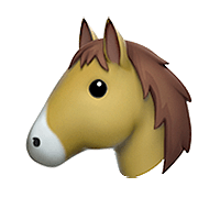 🐴 Emoji Rosto De Cavalo na Apple iOS 13.2.