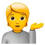 Émoji 💁 Personne Paume Vers Le Haut sur Apple iOS 13.2.