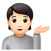 💁🏻 Emoji Pessoa Com A Palma Virada Para Cima: Pele Clara na Apple iOS 13.2.