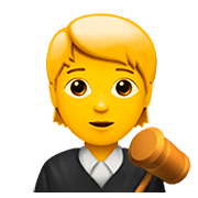 🧑‍⚖️ Emoji Juiz No Tribunal na Apple iOS 13.2.
