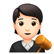 🧑🏻‍⚖️ Emoji Juiz No Tribunal: Pele Clara na Apple iOS 13.2.