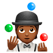 Émoji 🤹🏾 Personne Qui Jongle : Peau Mate sur Apple iOS 13.2.