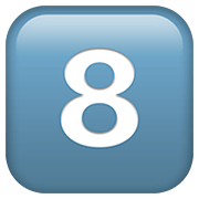 Emoji 8️⃣ Tasto: 8 su Apple iOS 13.2.