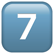 Émoji 7️⃣ Touches : 7 sur Apple iOS 13.2.