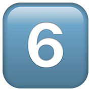 Emoji 6️⃣ Tasto: 6 su Apple iOS 13.2.