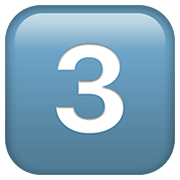 Emoji 3️⃣ Tasto: 3 su Apple iOS 13.2.