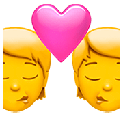 Emoji 💏 Bacio Tra Coppia su Apple iOS 13.2.