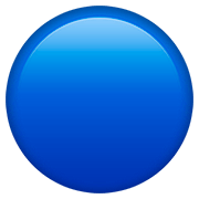 🔵 Emoji Círculo Azul Grande en Apple iOS 13.2.