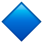 🔷 Emoji Rombo Azul Grande en Apple iOS 13.2.