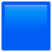 🟦 Emoji blaues Viereck Apple iOS 13.2.