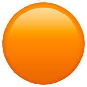 Émoji 🟠 Disque Orange sur Apple iOS 13.2.