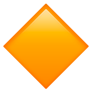 🔶 Emoji Rombo Naranja Grande en Apple iOS 13.2.