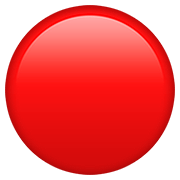 Émoji 🔴 Disque Rouge sur Apple iOS 13.2.