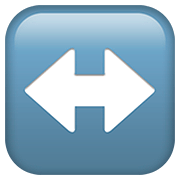 Emoji ↔️ Freccia Sinistra-destra su Apple iOS 13.2.