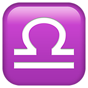 Émoji ♎ Balance sur Apple iOS 13.2.