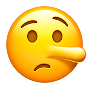 Emoji 🤥 Faccina Bugiarda su Apple iOS 13.2.