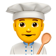 Émoji 👨‍🍳 Cuisinier sur Apple iOS 13.2.