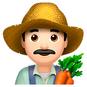 👨🏻‍🌾 Emoji Fazendeiro: Pele Clara na Apple iOS 13.2.
