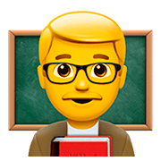 Émoji 👨‍🏫 Enseignant sur Apple iOS 13.2.