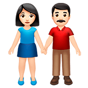 Emoji 👫🏻 Uomo E Donna Che Si Tengono Per Mano: Carnagione Chiara su Apple iOS 13.2.