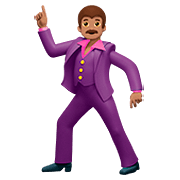 Emoji 🕺🏽 Uomo Che Balla: Carnagione Olivastra su Apple iOS 13.2.