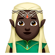 Emoji 🧝🏿‍♂️ Elfo Uomo: Carnagione Scura su Apple iOS 13.2.