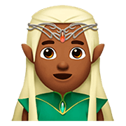 🧝🏾‍♂️ Emoji Elfo Homem: Pele Morena Escura na Apple iOS 13.2.