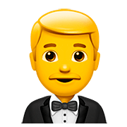 🤵 Emoji Person im Smoking Apple iOS 13.2.