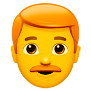 👨‍🦰 Emoji Hombre: Pelo Pelirrojo en Apple iOS 13.2.