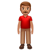 🧍🏽‍♂️ Emoji Hombre De Pie: Tono De Piel Medio en Apple iOS 13.2.