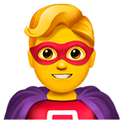 🦸‍♂️ Emoji Superhéroe en Apple iOS 13.2.
