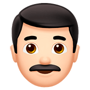 Emoji 👨🏻 Uomo: Carnagione Chiara su Apple iOS 13.2.