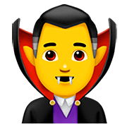 🧛‍♂️ Emoji Vampiro Hombre en Apple iOS 13.2.