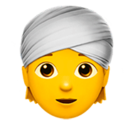 👳 Emoji Pessoa Com Turbante na Apple iOS 13.2.