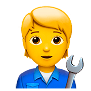 🧑‍🔧 Emoji Mechaniker(in) Apple iOS 13.2.