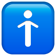 Emoji 🚹 Simbolo Del Bagno Degli Uomini su Apple iOS 13.2.