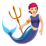 Emoji 🧜🏻 Sirena: Carnagione Chiara su Apple iOS 13.2.