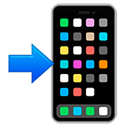Emoji 📲 Telefono Cellulare Con Freccia su Apple iOS 13.2.