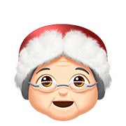 🤶🏻 Emoji Weihnachtsfrau: helle Hautfarbe Apple iOS 13.2.