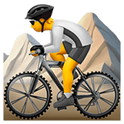 Emoji 🚵 Ciclista Di Mountain Bike su Apple iOS 13.2.