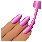💅🏽 Emoji Pintarse Las Uñas: Tono De Piel Medio en Apple iOS 13.2.